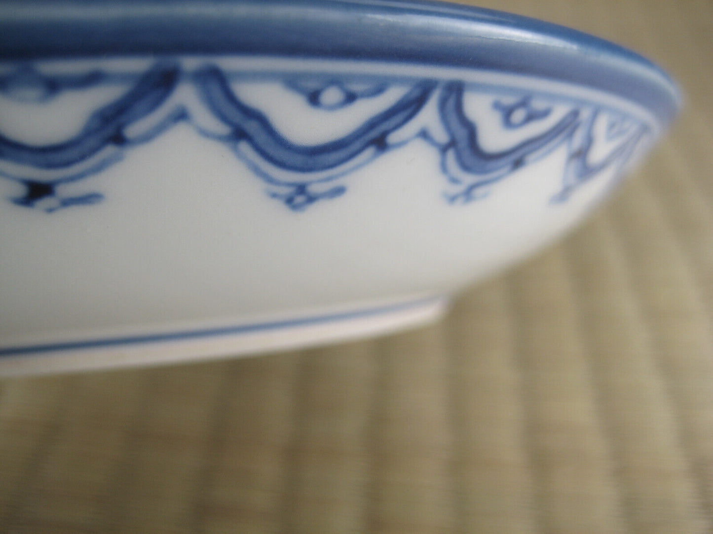 Vintage Japanese Traditional Ceramic Blue & White Chinese 5.5" Dinner Plate
