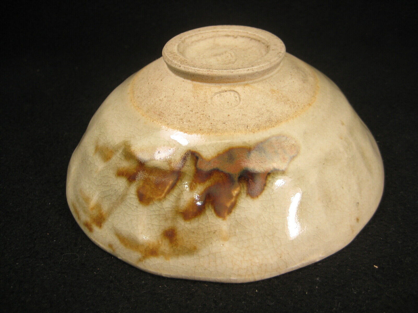Vintage Japanese 1930's Signed Tea Ceremony Ceramic Summer Chawan Tea Bowl White