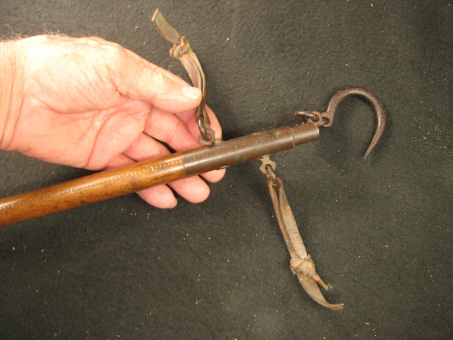 Antique Japanese Meiji Era (C. 1910) Hakari Tenbin Balance Scale Forged Iron