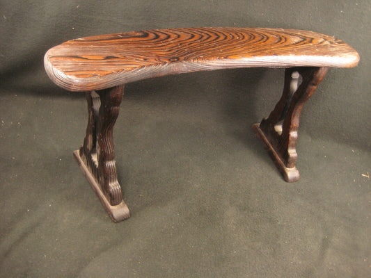 Antique Japanese Meiji 1800'S Sugi Wood Kyousoku Arm Rest For Floor Sitting