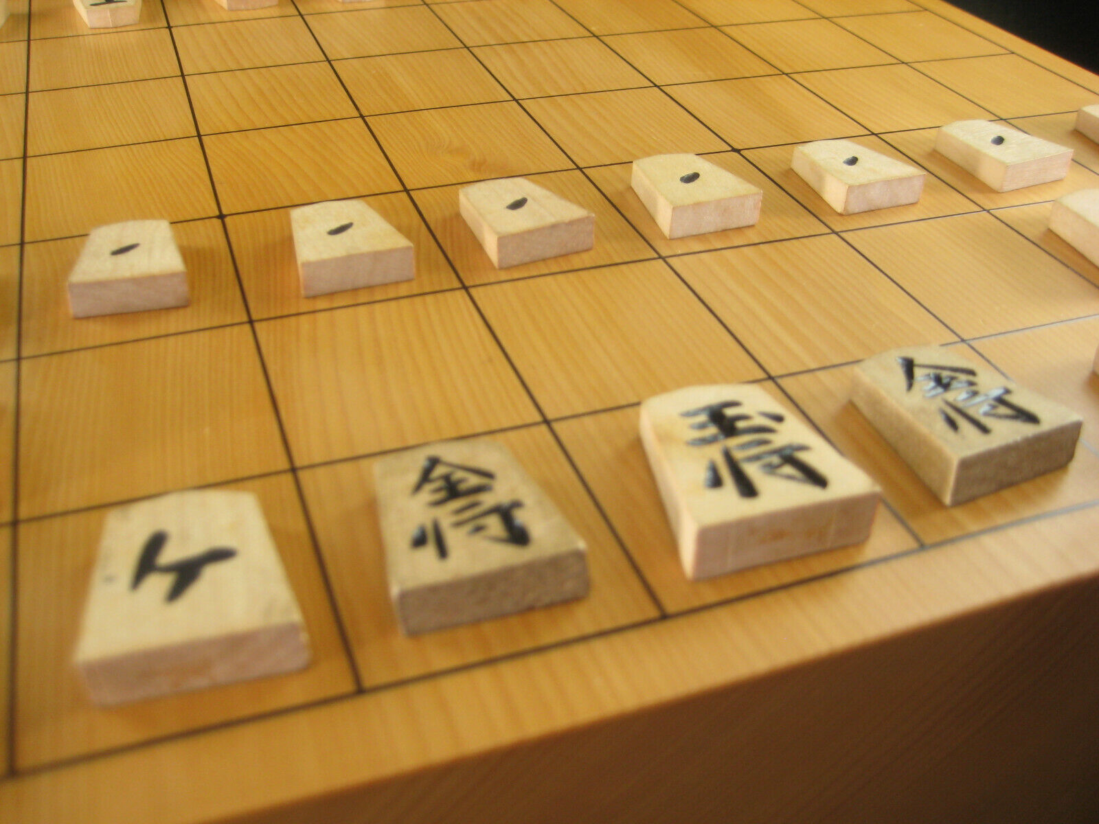 Shogi Japanese Chess Game Set - Wooden Table Board with Drawers and  Traditional Koma Playing Pieces 