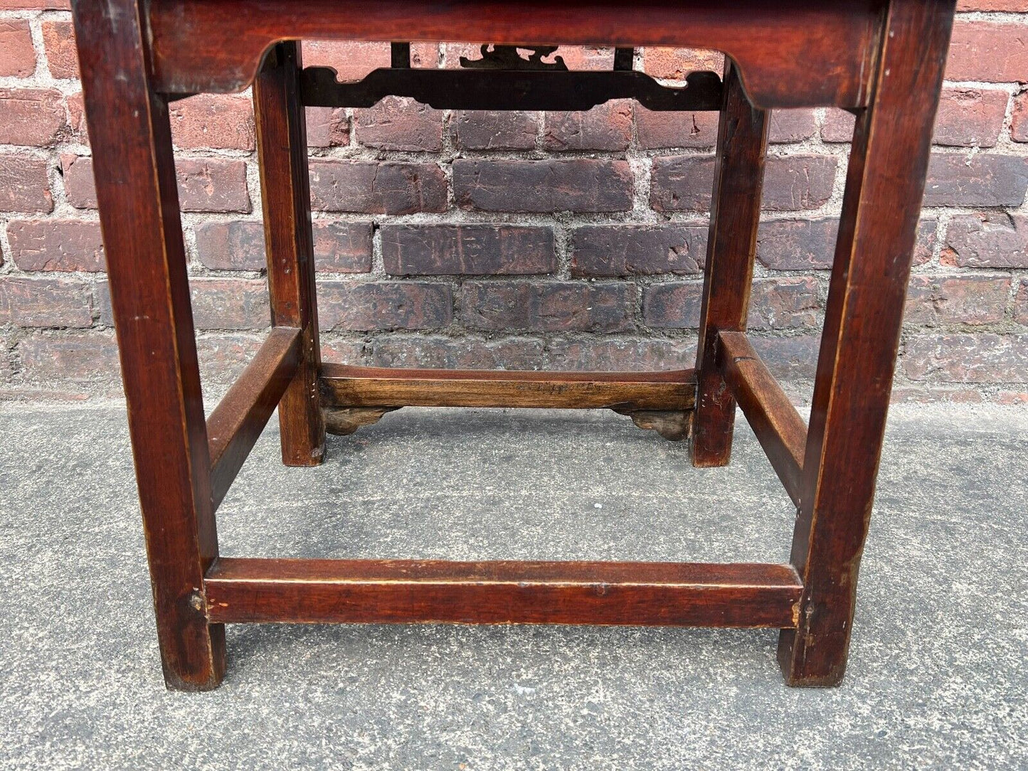 Antique Chinese Pair of 2 Qing Dynasty Side Chairs Late 1800's Yumu Elm Wood