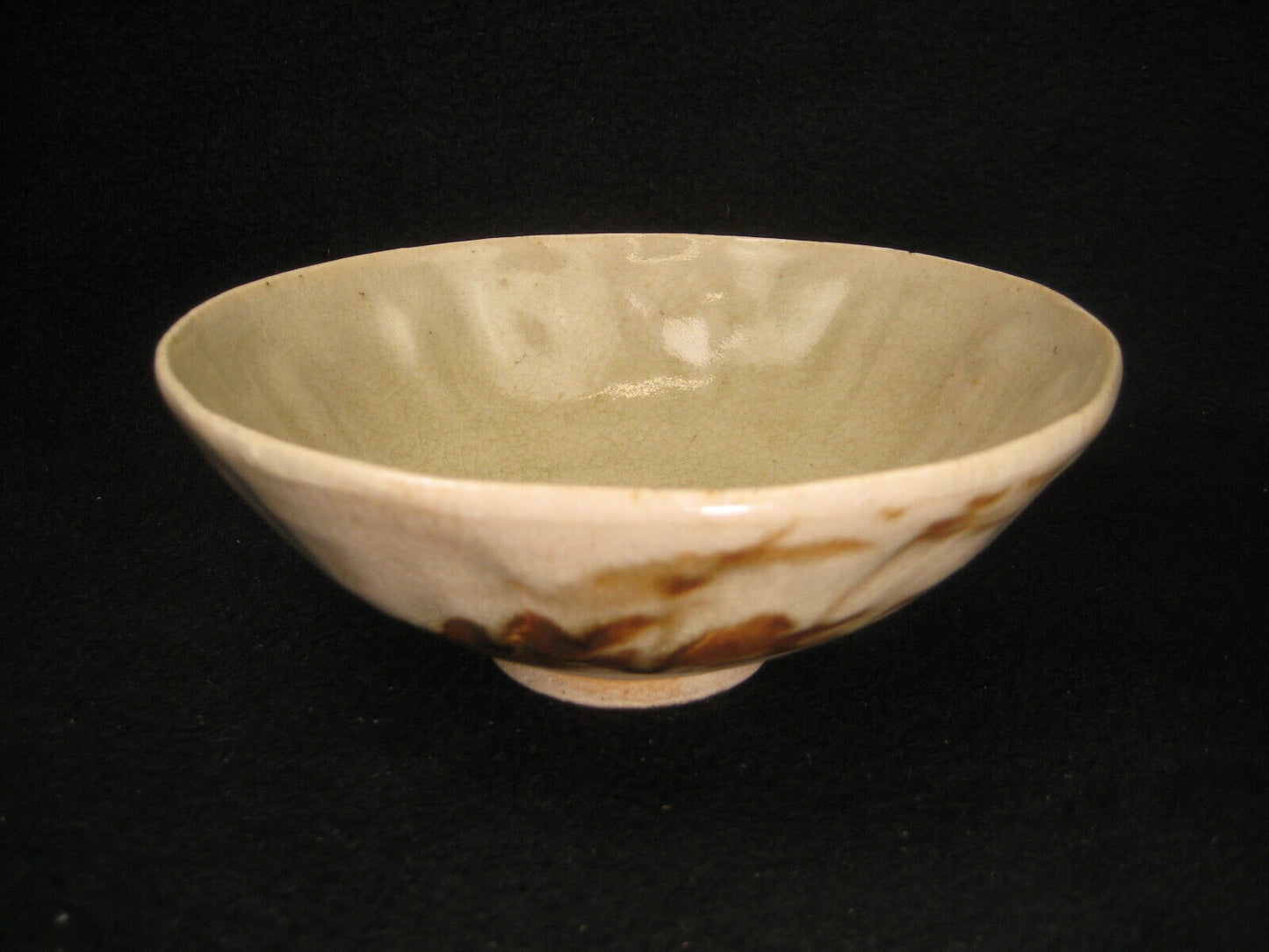 Vintage Japanese 1930's Signed Tea Ceremony Ceramic Summer Chawan Tea Bowl White