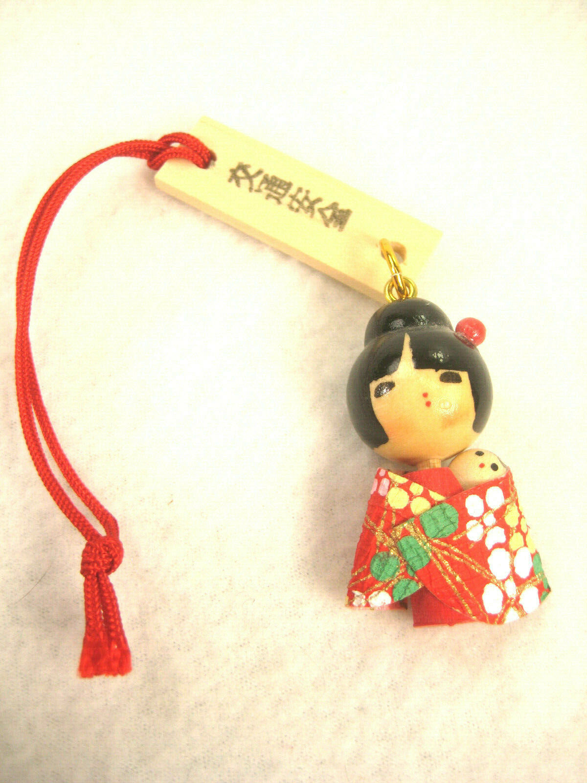 Japanese Hanging Kokeshi Charm To Protect Against Traffic Accidents