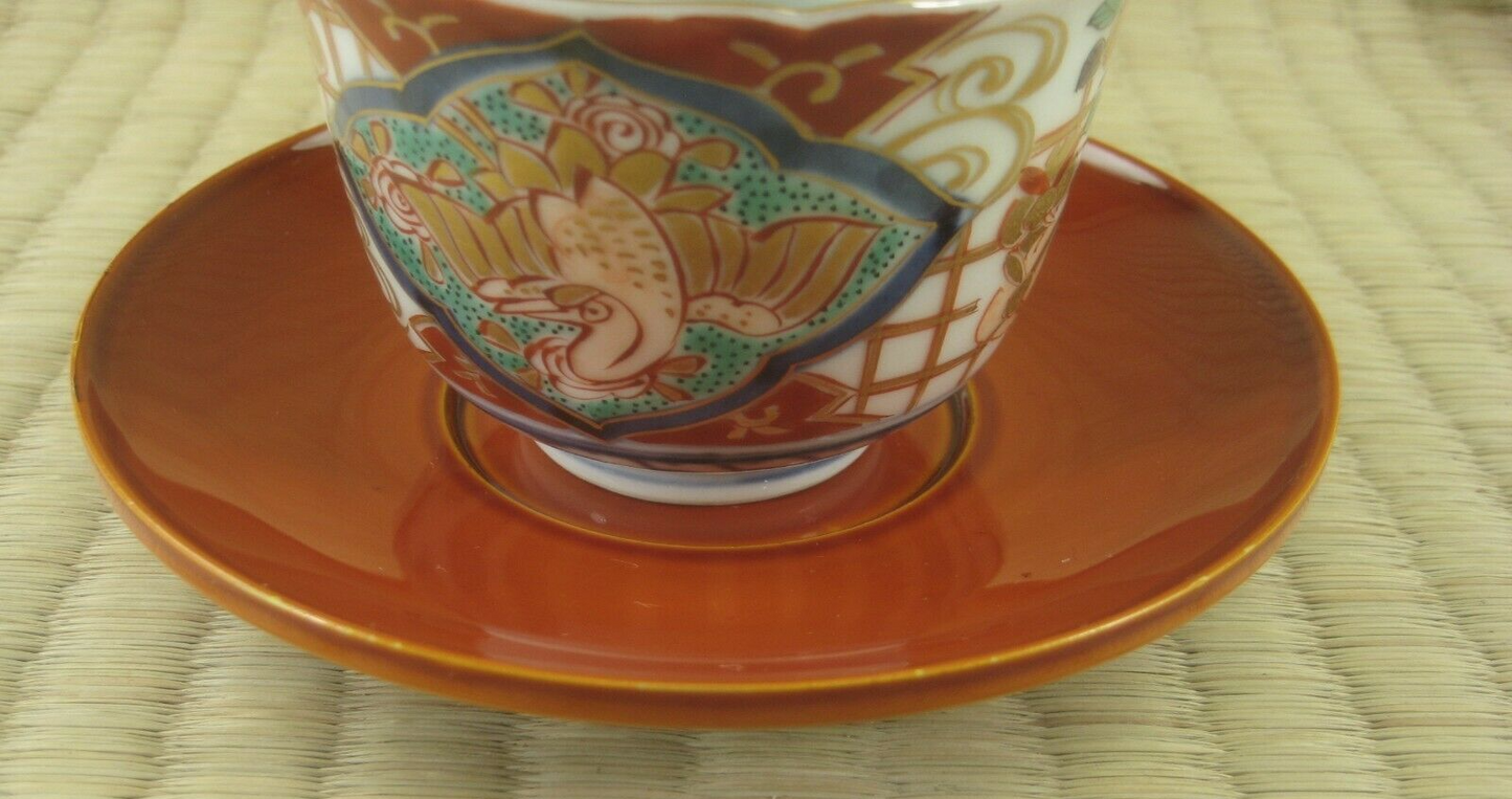 Vintage Japanese Hand Made Wood Hida Shunkei Lacquer Chataku Tea Saucer