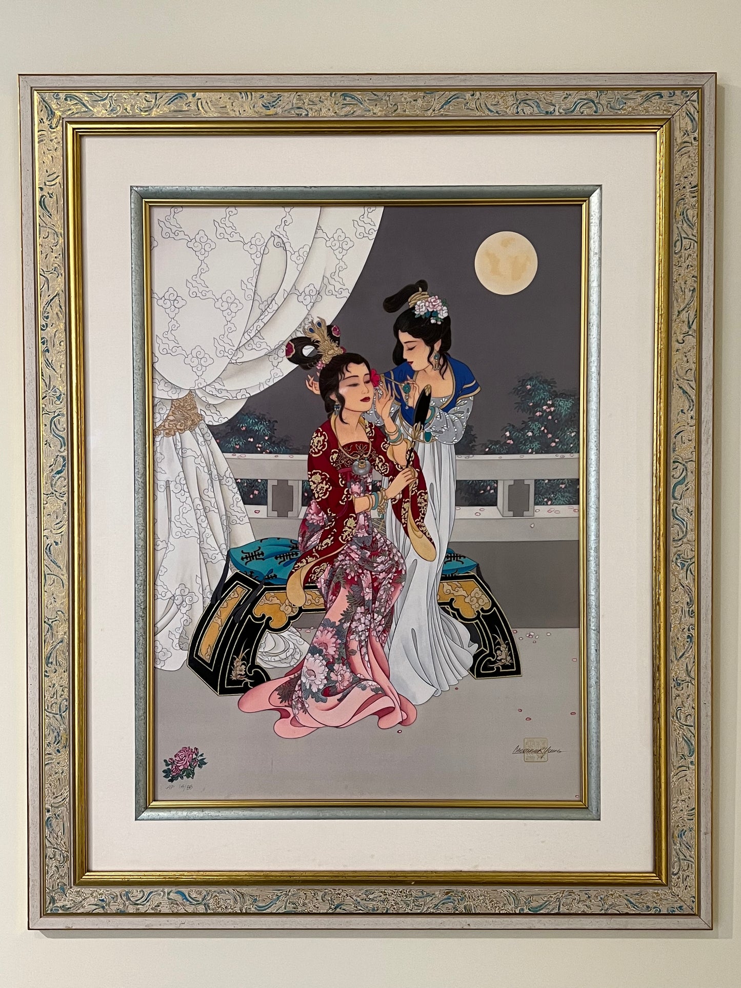 Caroline Young Framed Limited Print "Sisters of the Red Chamber" 31"x25"