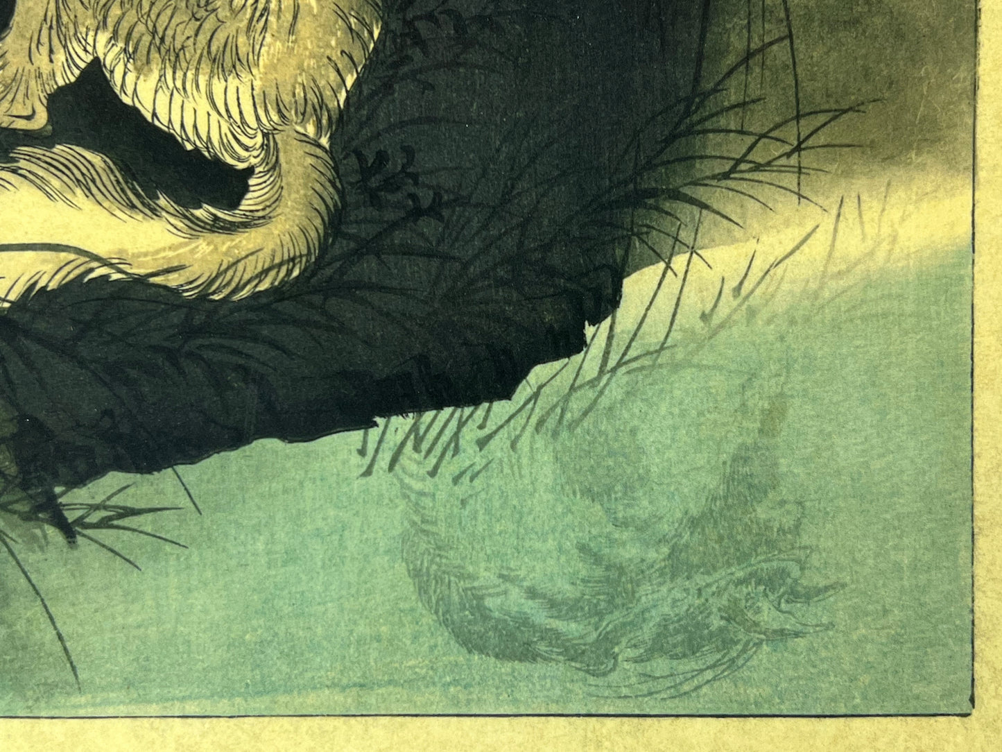Yoshitoshi Giclee Woodblock Print "Musashi Plain Moon" 100 Views of the Moon 9.5"x14"