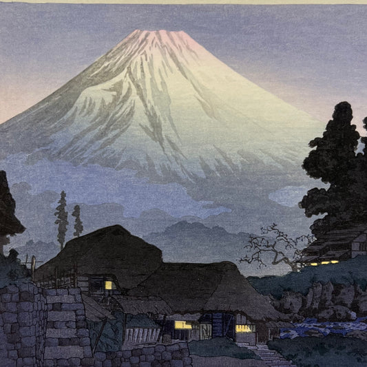 Shotei Takahashi Giclee Woodblock Print Mt Fuji from Mitsukubo 7.5" x 11"