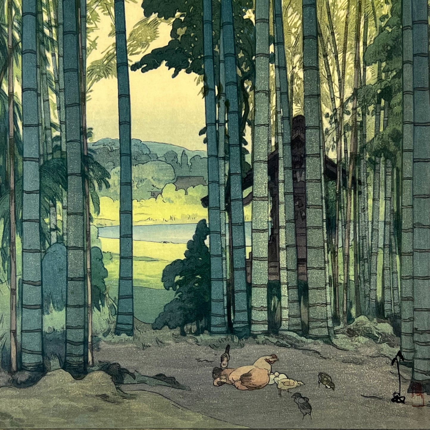 Hiroshi Yoshida Giclée Woodblock Print "Bamboo Wood" 1939 11"x17"