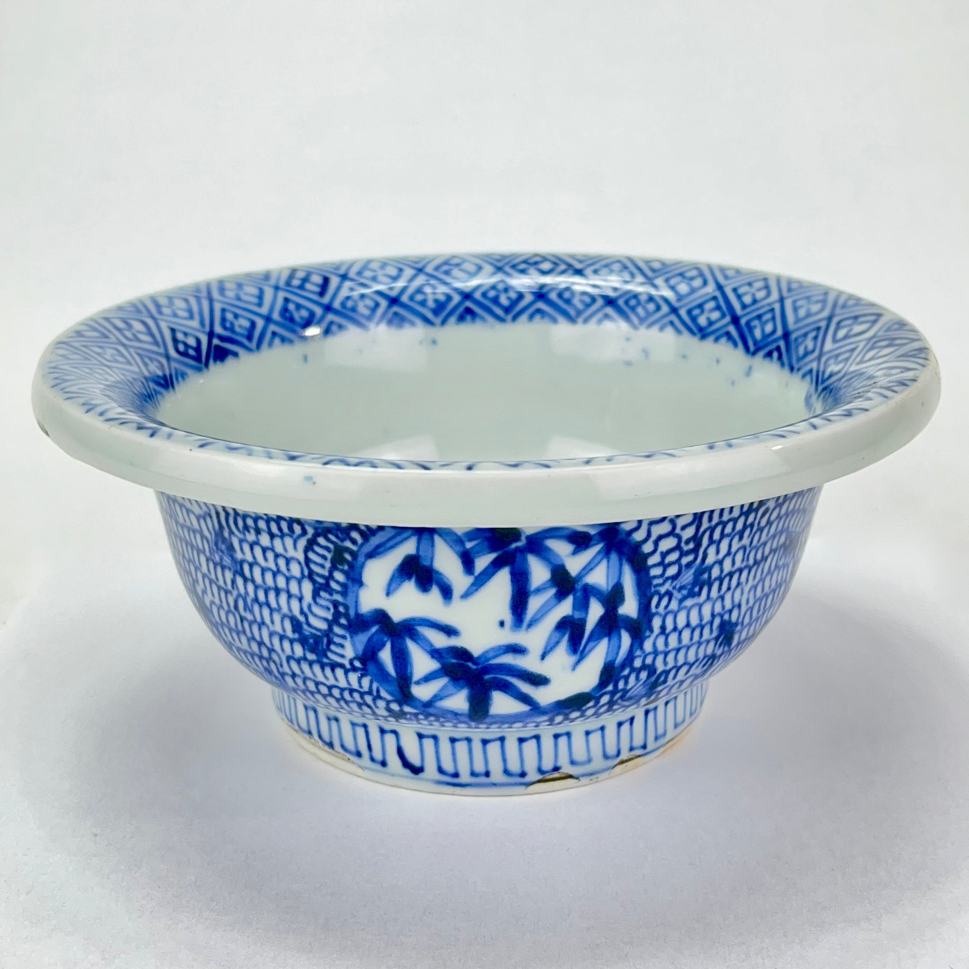 Bamboo on Cobalt Blue Japanese Tea Cup