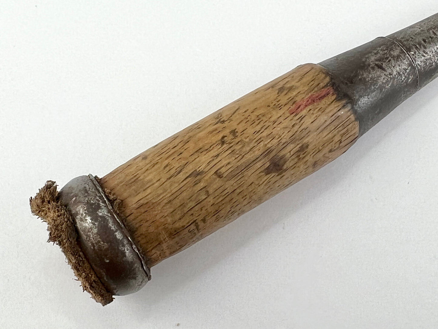 Vintage Japanese Signed 助道 Nomi Chisel 1 5/8" Laminated Forged Iron Blade Red Oak