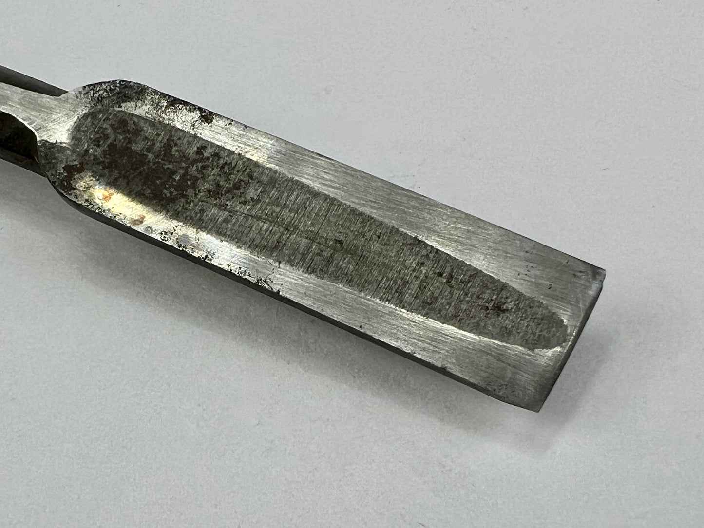 Vintage Japanese Signed Nomi Chisel 7/32" (11mm) Forged Iron Blade & Macassar Ebony Handle