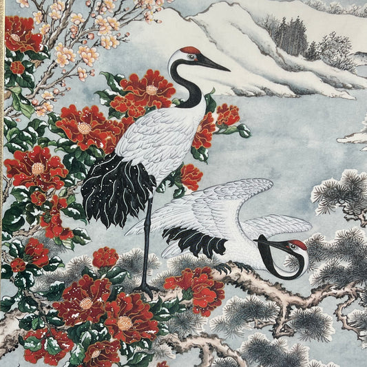 Wei Tseng Yang Framed Print "The Splendor of Winter" 17"x30"