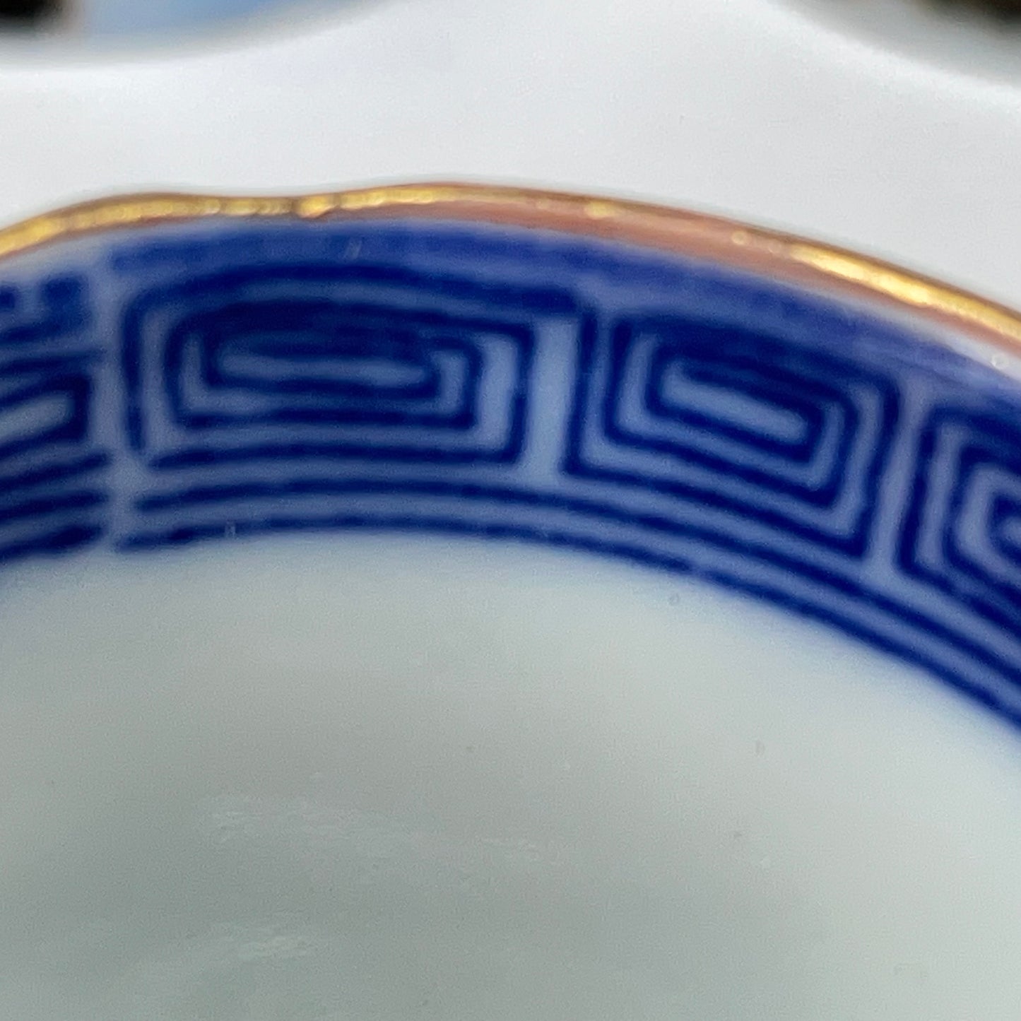 Antique Japanese C. 1930 Ceramic Sakazuki Stenciled Sake Cups