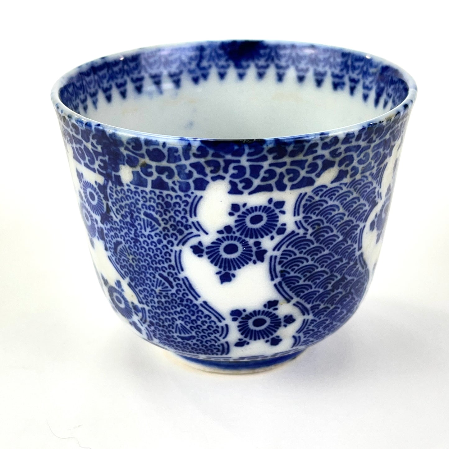 Antique Japanese Meij Era c1910 stenciled Imari Sobachoko Ceramic