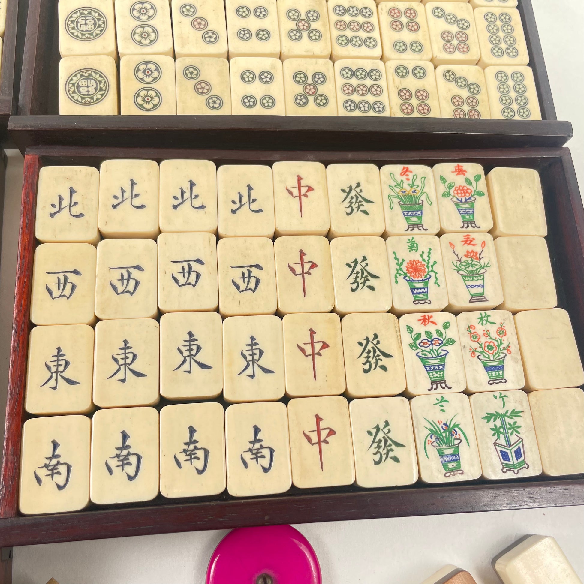 Vintage Chinese Japanese Mahjong Set Auction