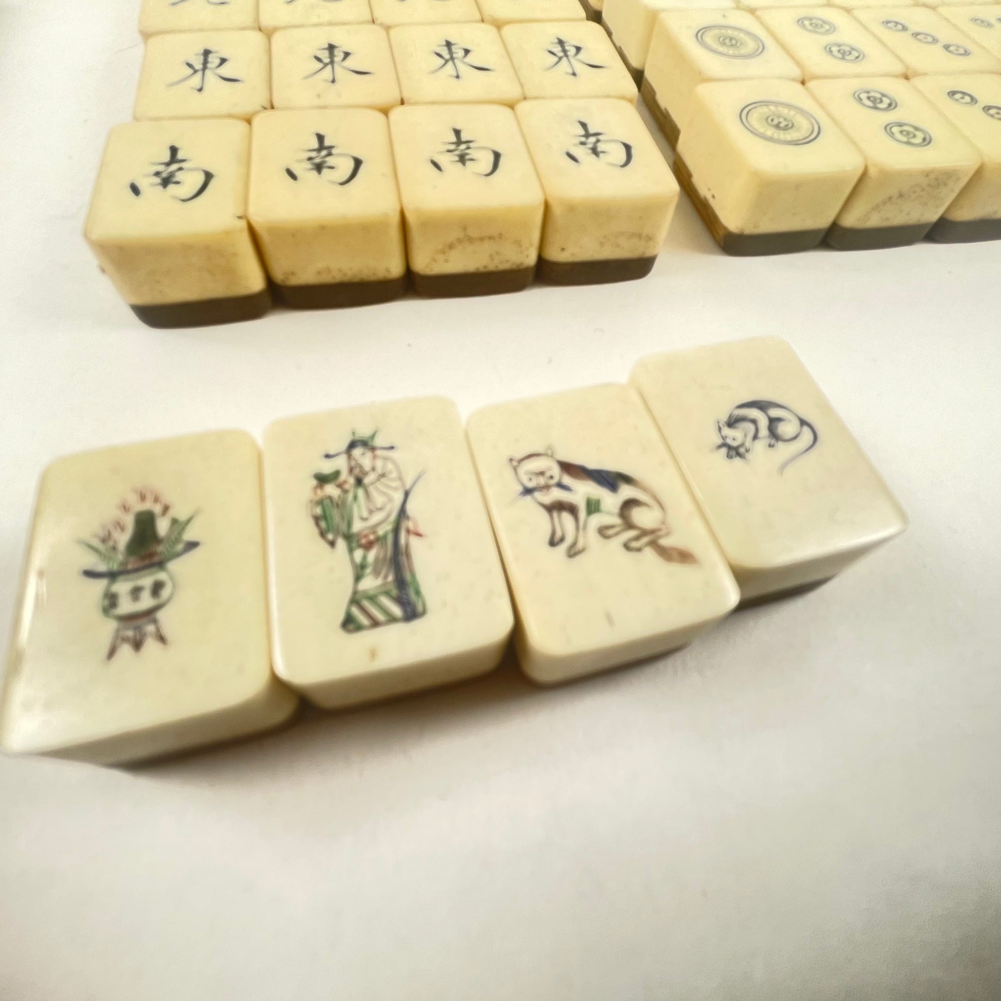 Mahjong Ivory Bamboo Set  Collectibles And More In-Store