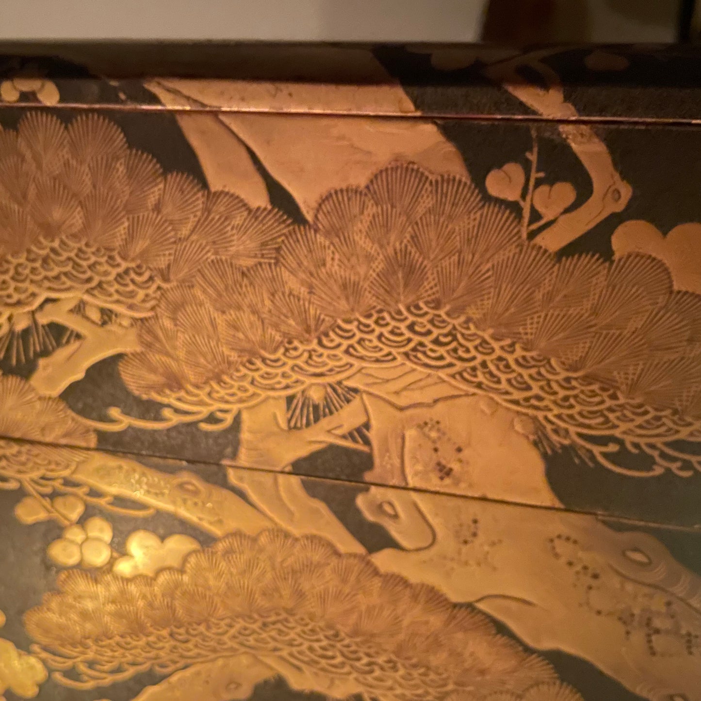 Antique Japanese Early Edo c.1600's 5 Layer Lidded Lacquer Makie Jubako Bento Box w/ Documentation