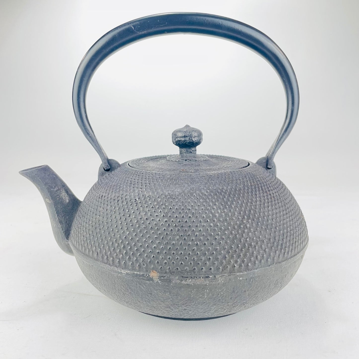 Antique (C.1930) Japanese Iron Kettle Tetsubin Fully Restored Functional 8” Diameter