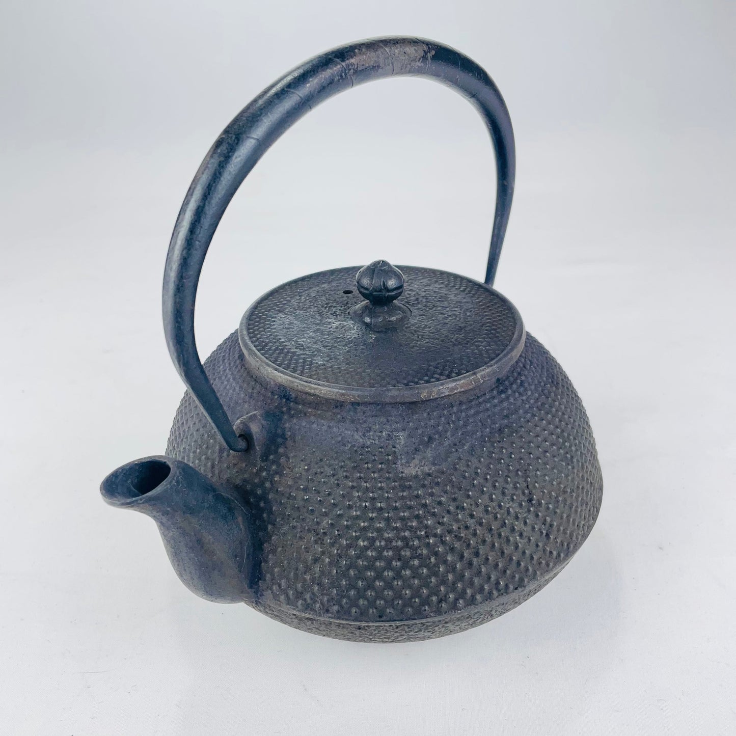 Antique (C.1930) Japanese Iron Kettle Tetsubin Fully Restored Functional 8”